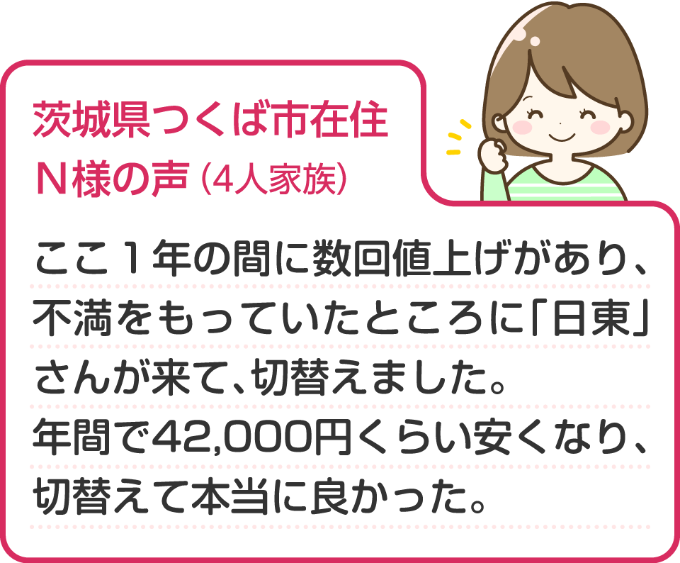 茨城県つくば市在住N様の声